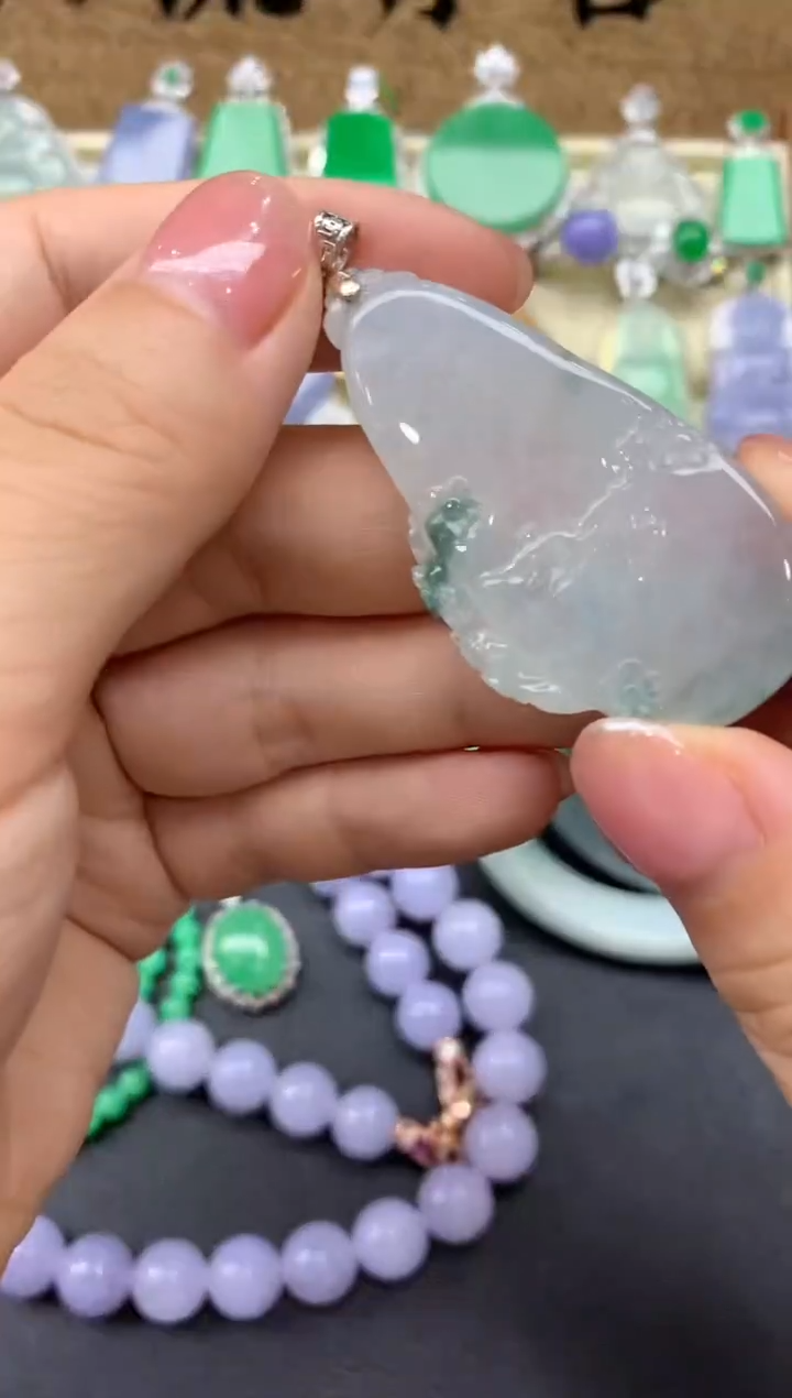 【闪购商品】翡翠颈饰18K金镶嵌292-中国好珍宝