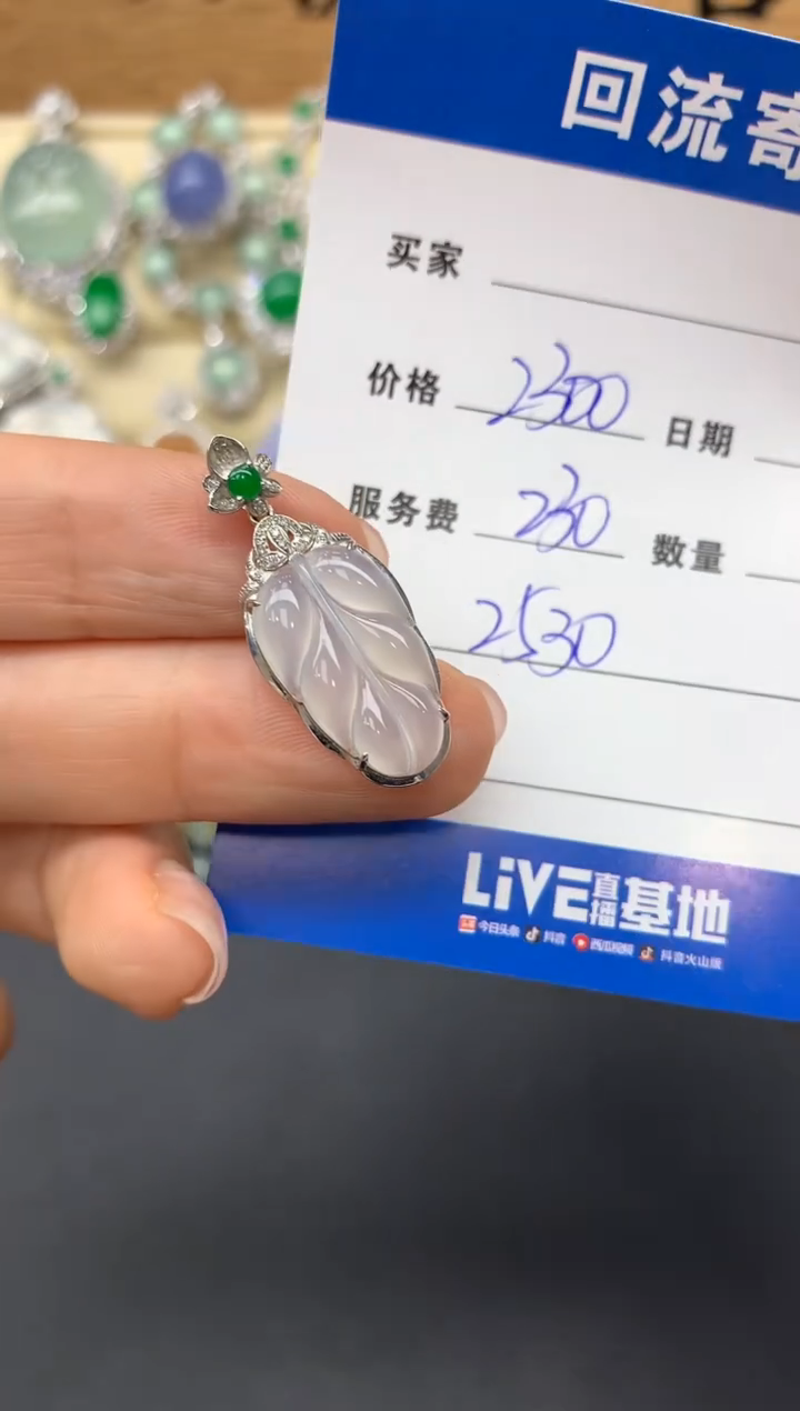 【闪购商品】翡翠颈饰18K金镶嵌498-多人