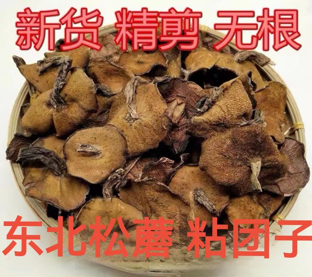 东北农家自采松蘑 《也叫粘团子 ，松蛾子 》无泥根干货小鸡炖蘑菇