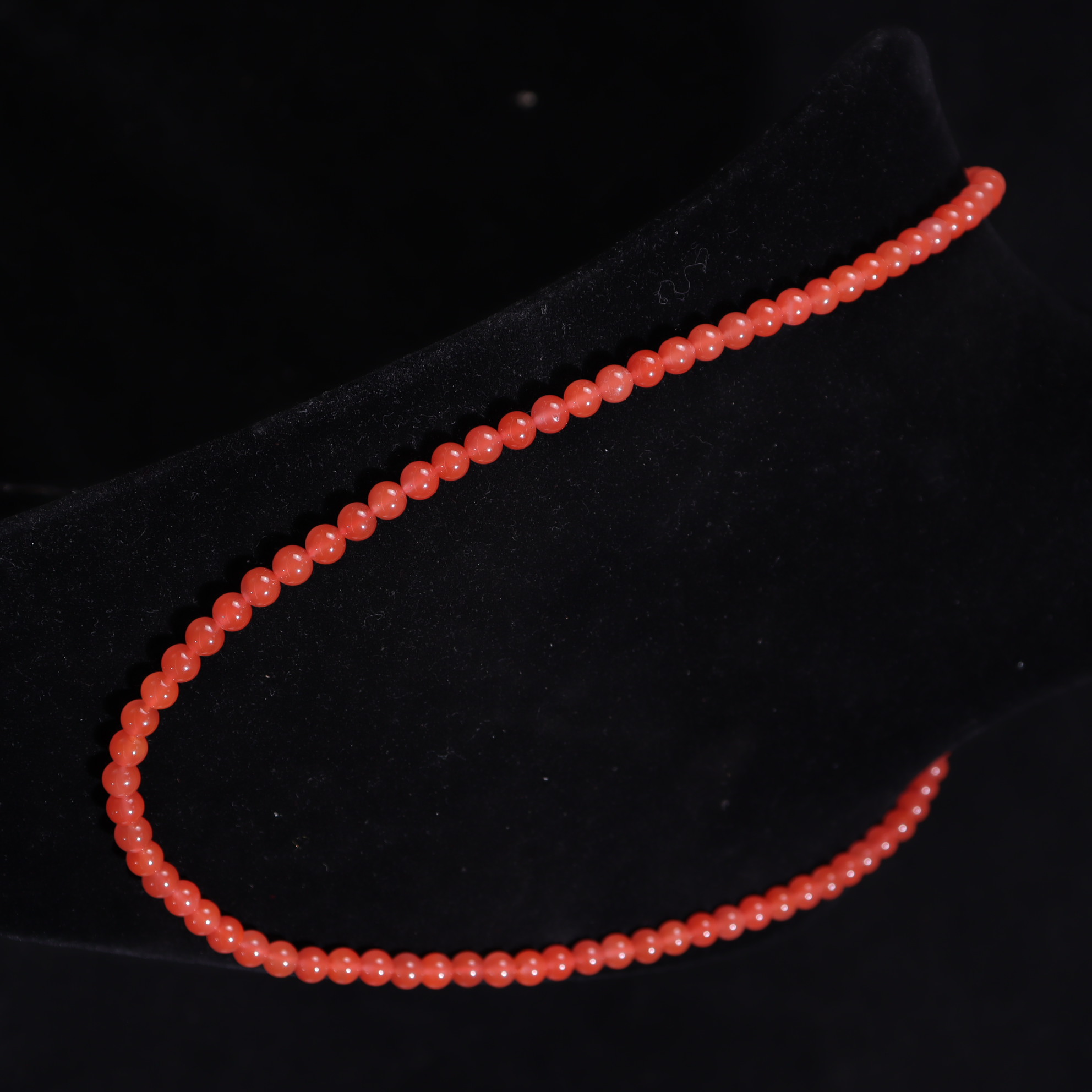 南红樱桃红108珠串