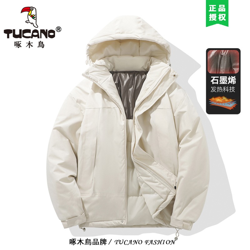TUCANO/啄木鳥 时尚户外运动休闲棉衣男情侣冬季加绒加厚保暖外套