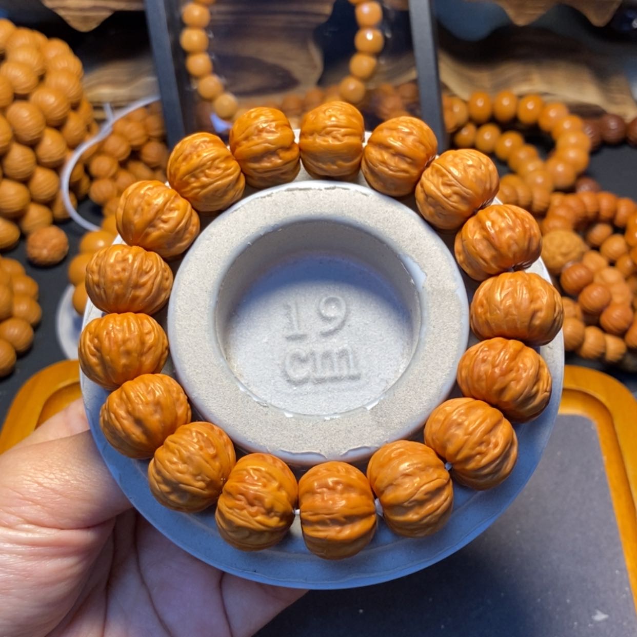 【闪购商品】猴头核桃手串美***忆至尊八棱17mm➕