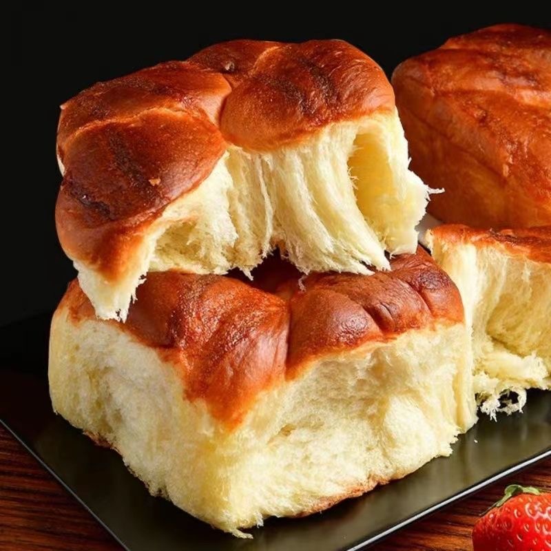 【尧宋】老面包/果酱夹心/手工制作/童年味道/传统美食/4枚/盒