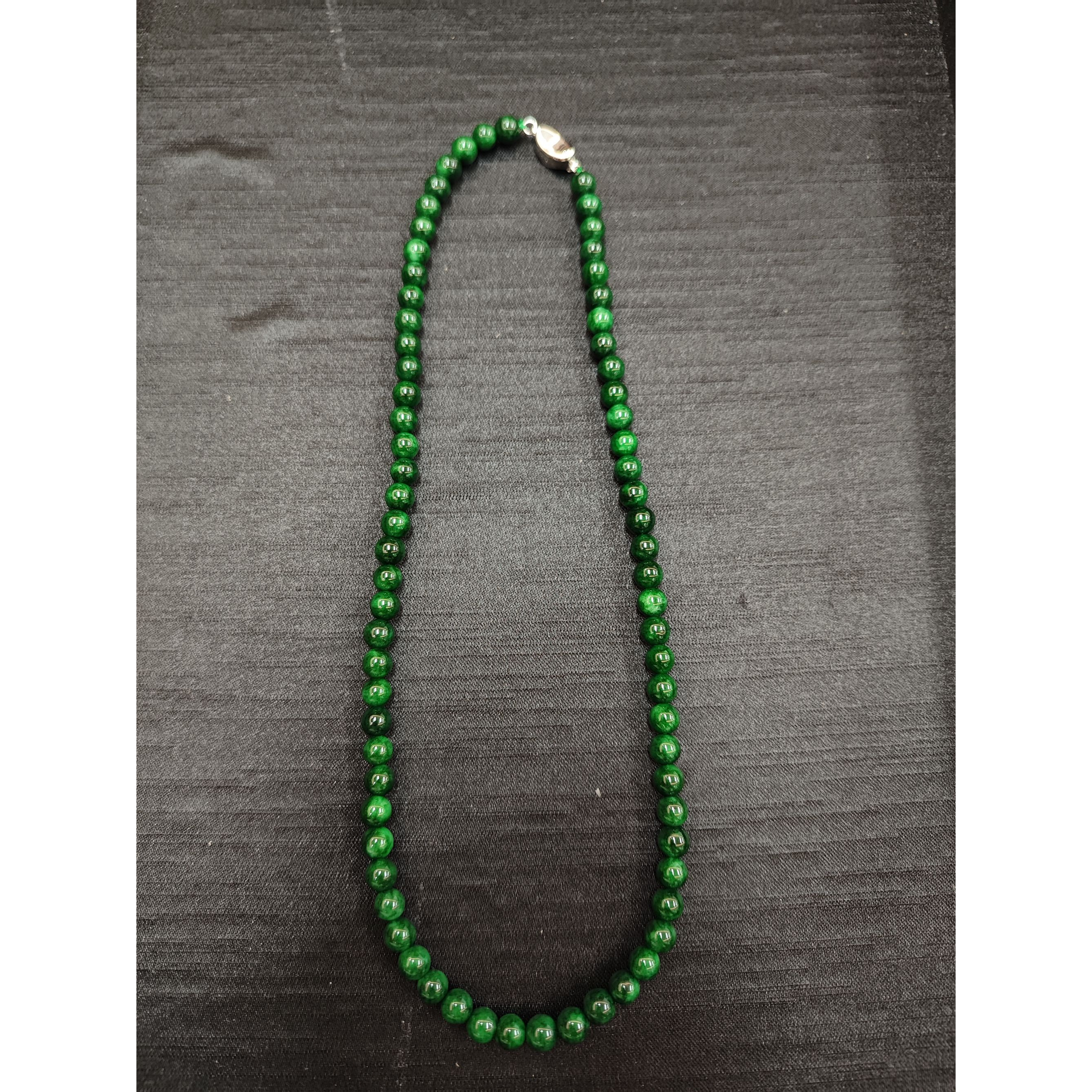 翡翠干青项链6m+（多样性单个发货）