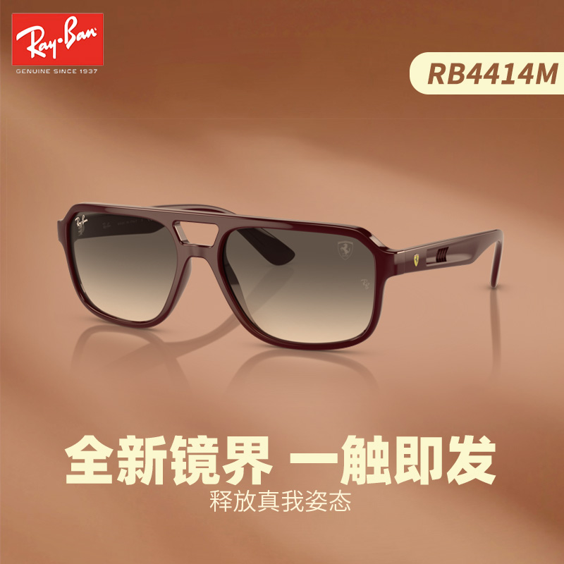 Ray·Ban/雷朋潮流个性百搭经典方框太阳镜偏光墨镜0RB4414M