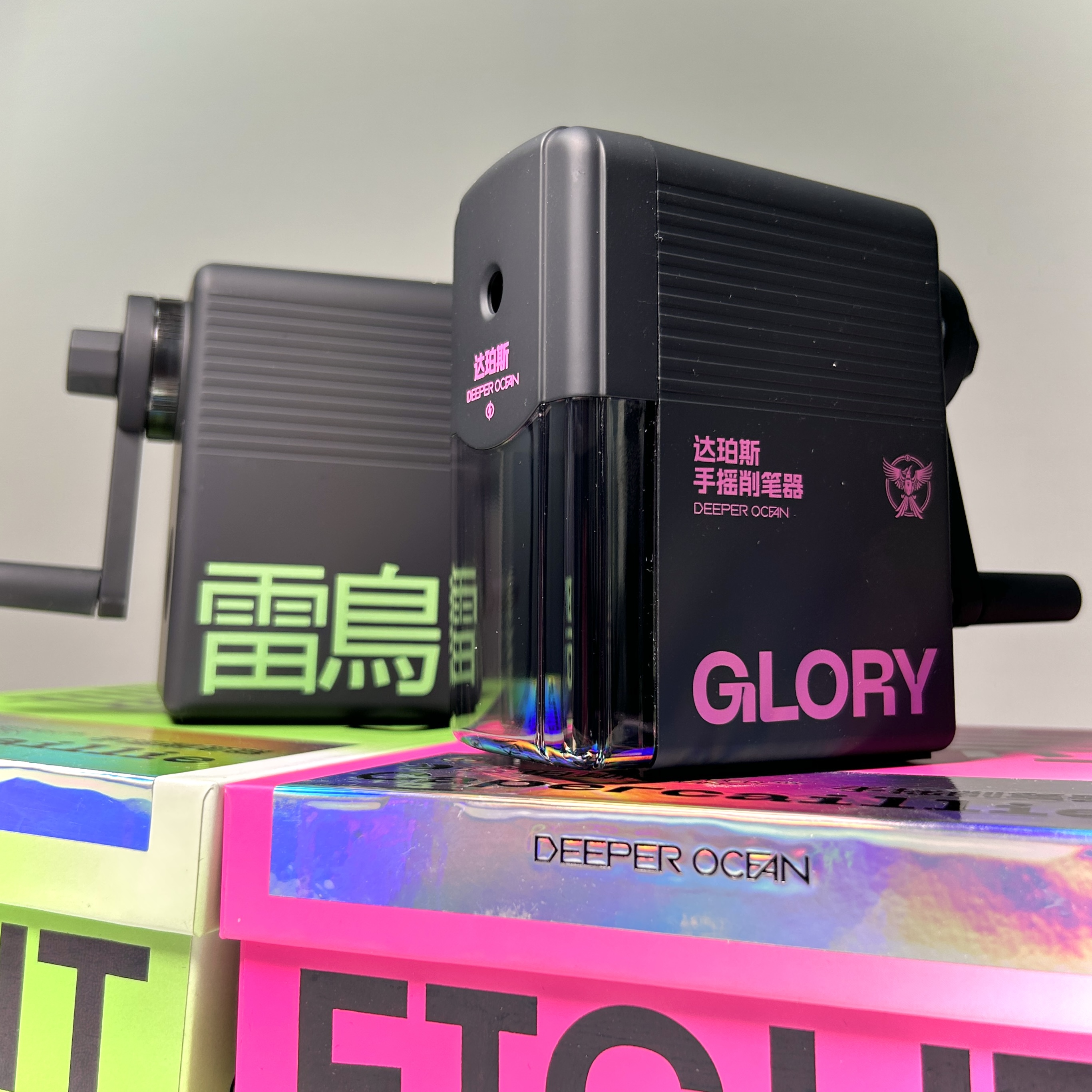 达珀斯削笔器素描美术生专用手摇转笔刀不伤手优质自动削笔刀