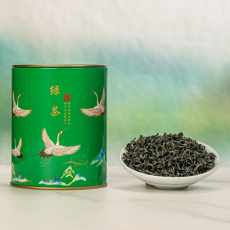 【发两罐】碧螺春绿茶飞鹤罐品鉴茶铁盒装50g