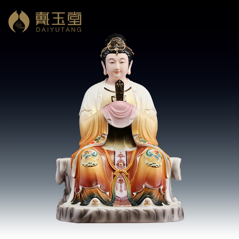 戴玉堂德化陶瓷《泰/山/奶/奶》家居桌面摆件 装饰工艺品