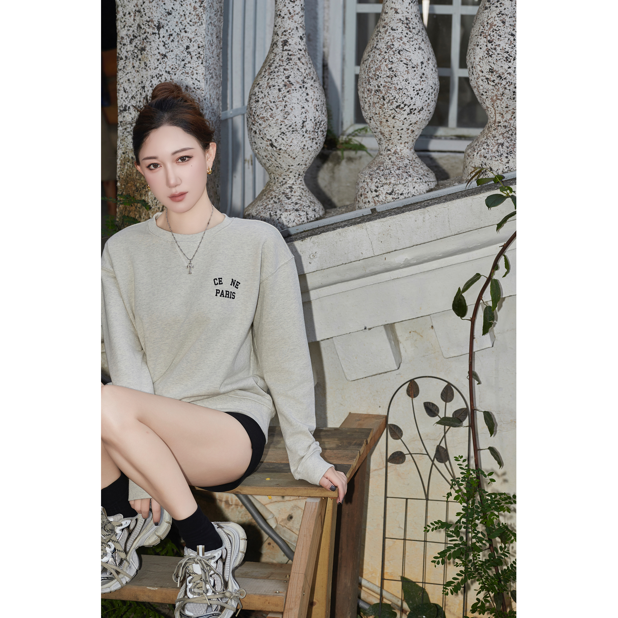 特 LMR 春款棉质宽松圆领卫衣-71