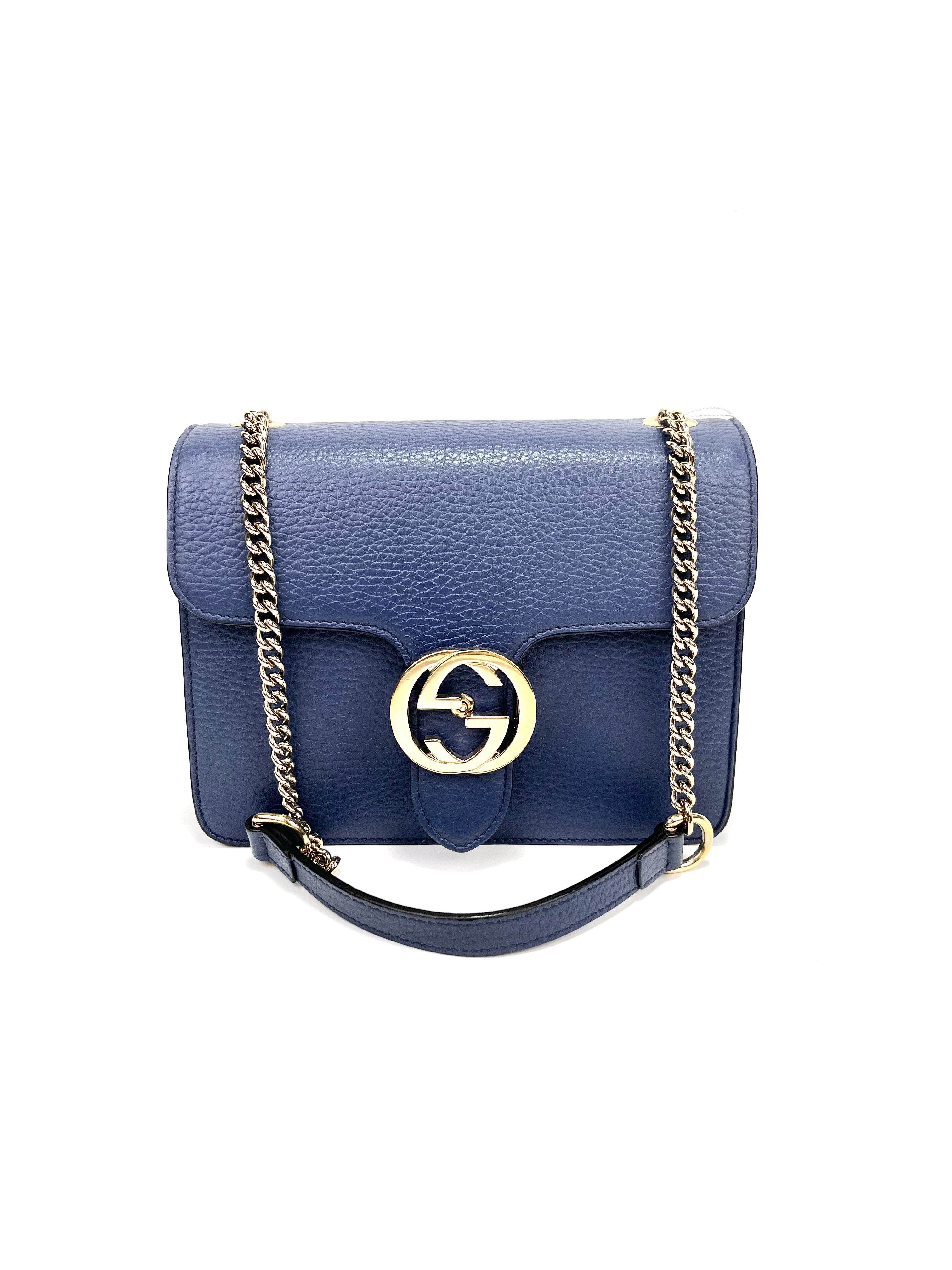 99新 GUCCI/古驰 维舒古驰风琴蓝色99新82059143