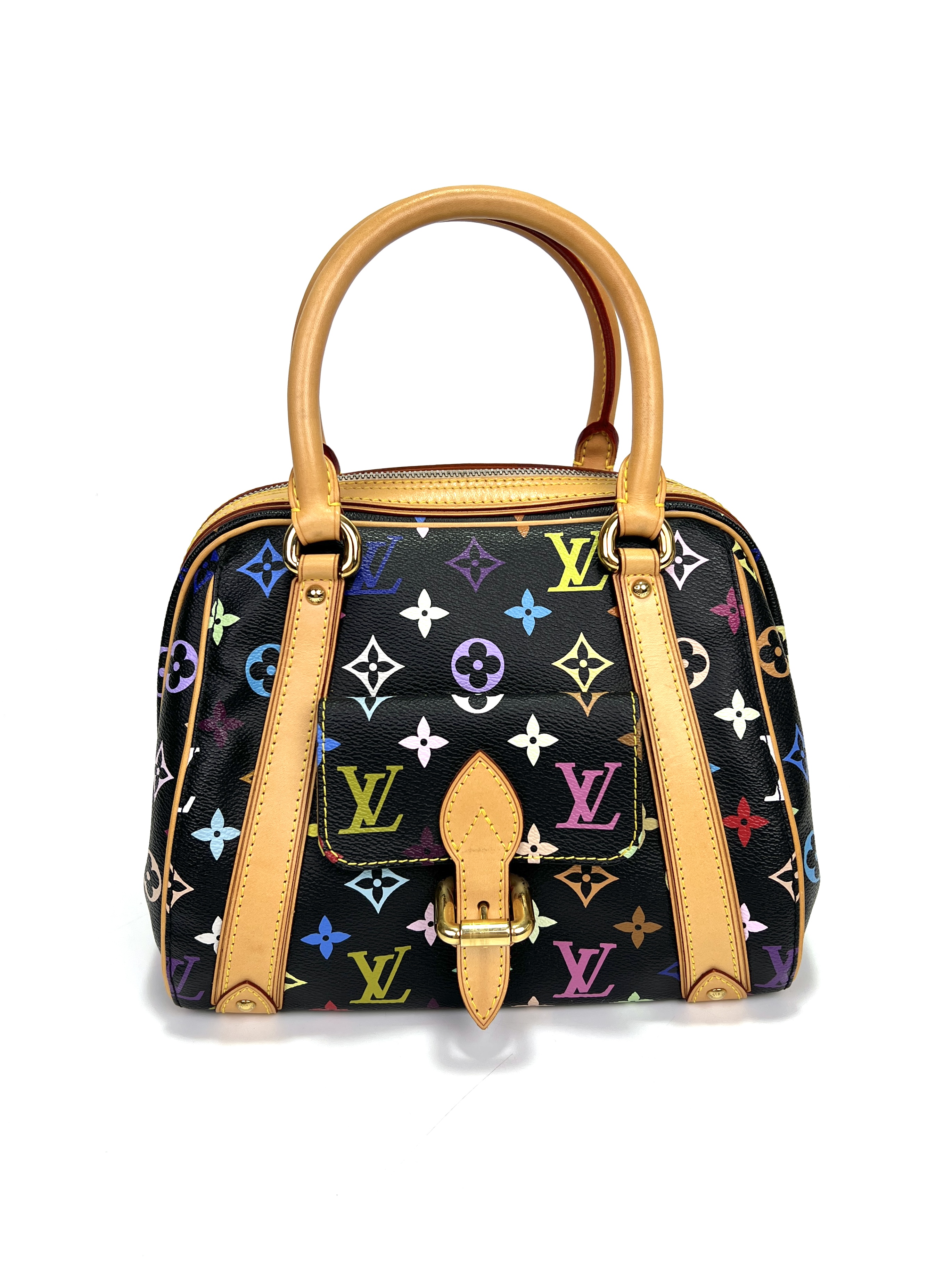 99新 LouisVuitton/路易威登 维舒/98新/LV黑三彩保龄球/74909044