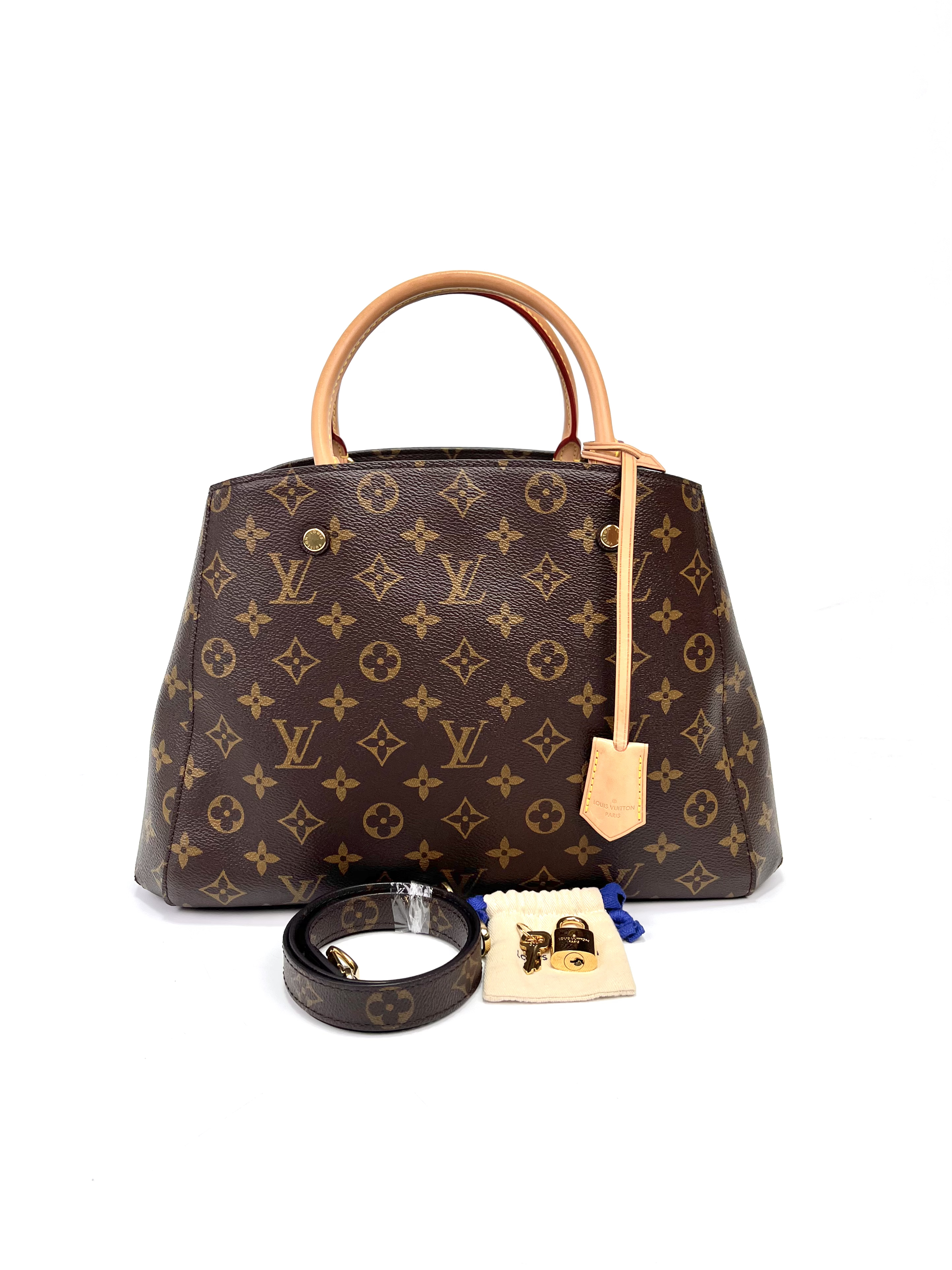 99新 LouisVuitton/路易威登 维舒/LV蒙田中号单肩包98新68460049