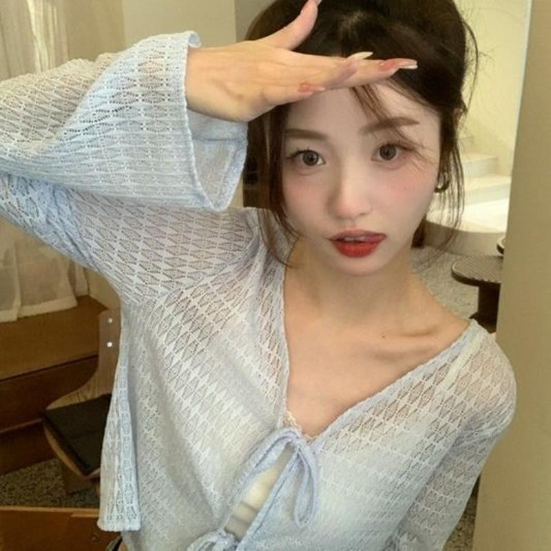 法式小坎肩薄款针织外套仙气上衣女夏防晒衫开衫配吊带裙外搭罩衫