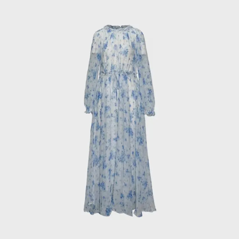 2024-文文】重磅100桑蚕丝连衣裙Y24C9004-11