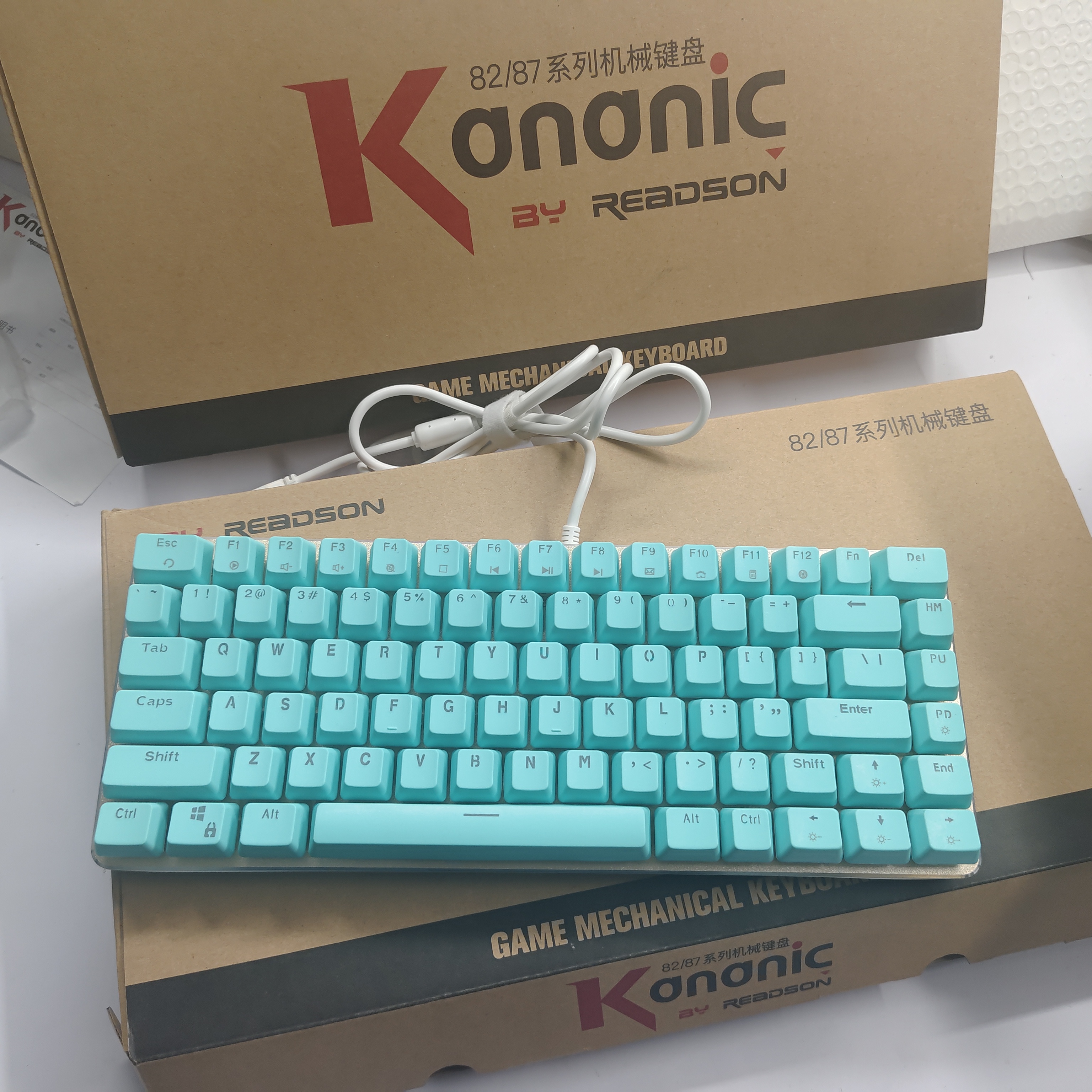 准新品  赤爆82键热插拔有线游戏机械键盘