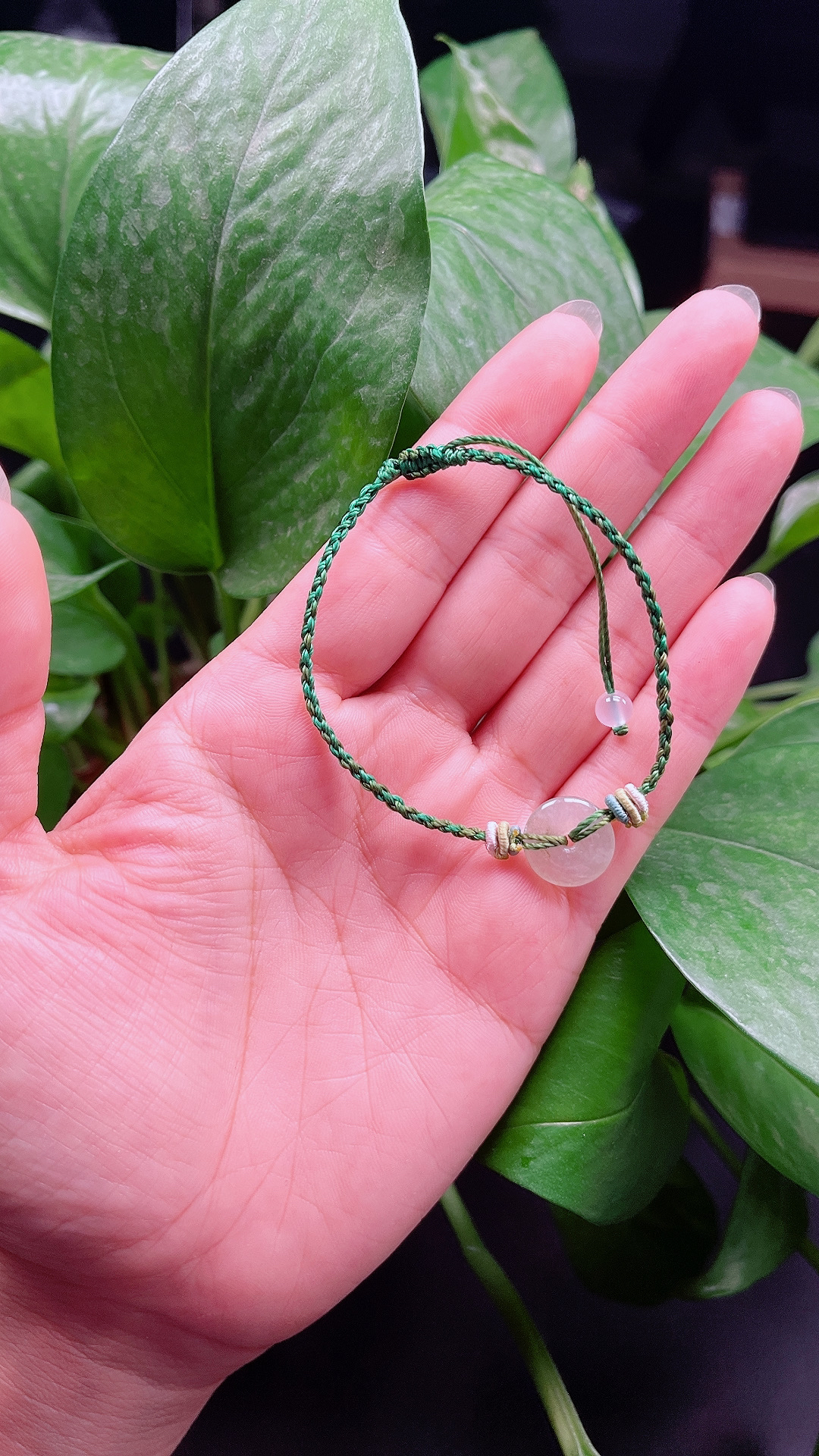 平安扣编织翡翠手绳多样性发货