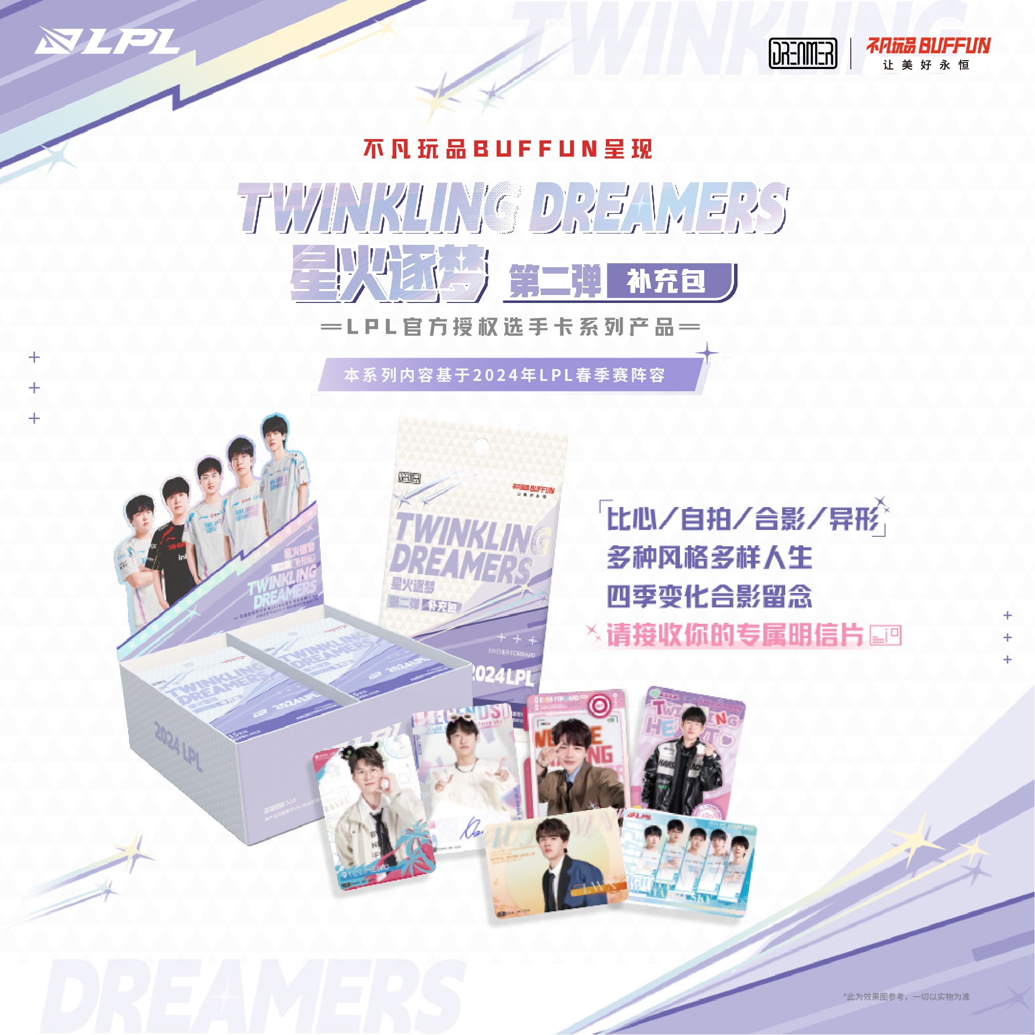 不凡玩品-《星火逐梦补充包》第二弹  LPL选手卡盲盒（默认代拆）
