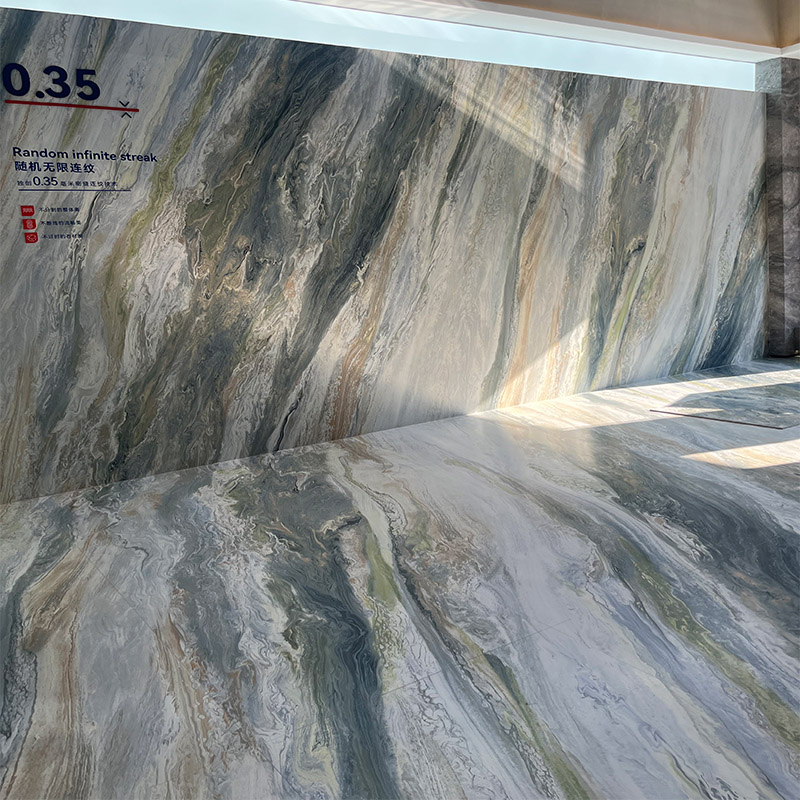 岩板900x2700柔抛客厅大理石密缝瓷砖防滑地板砖电视背景墙砖