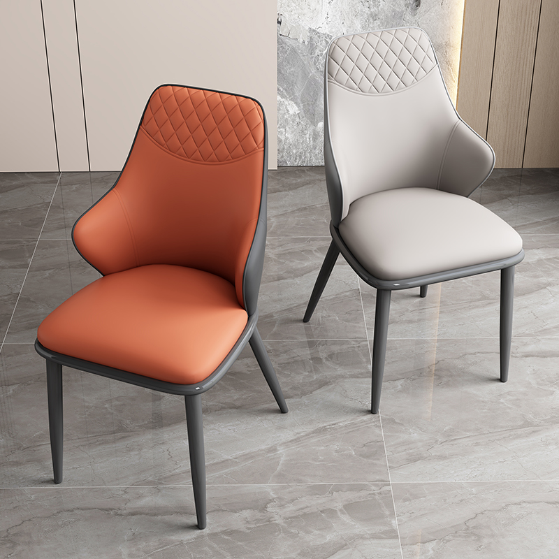 轻奢餐椅家用北欧简约靠背椅餐厅凳子饭店休闲椅加厚现代酒店椅子