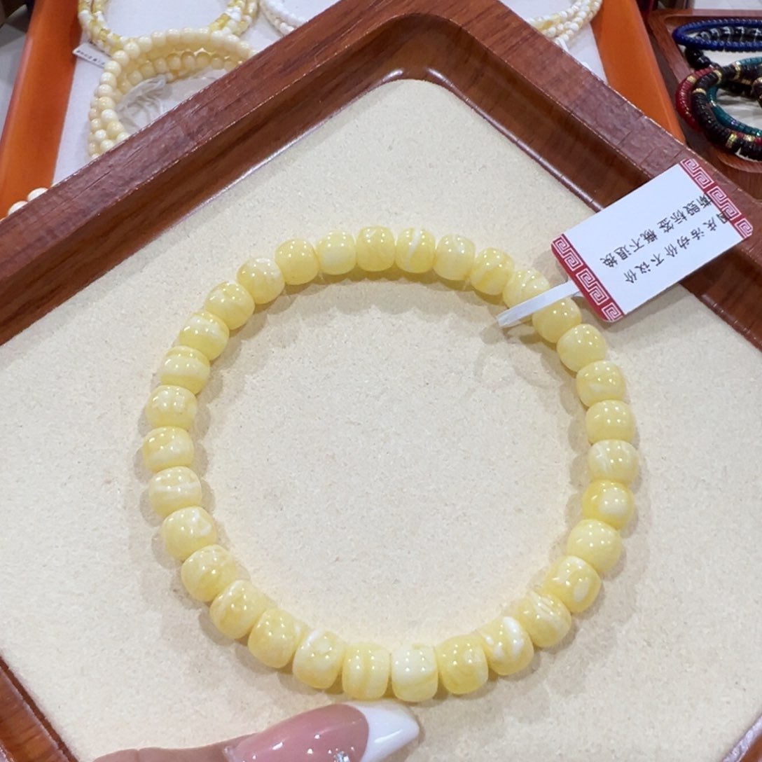 蜜蜡手链未镶嵌7m妖花手串