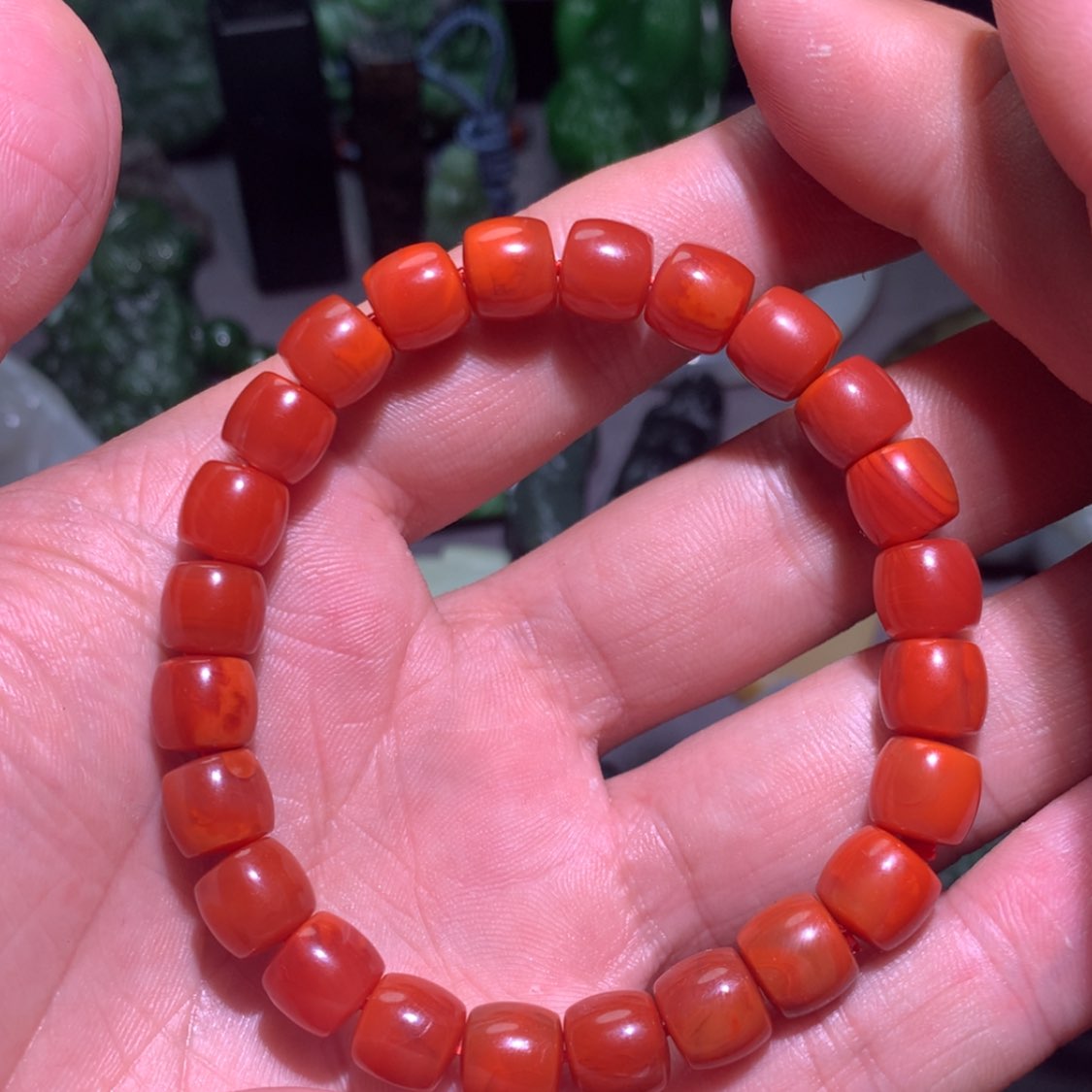 【闪购商品】南红玛瑙手链合金象*塔