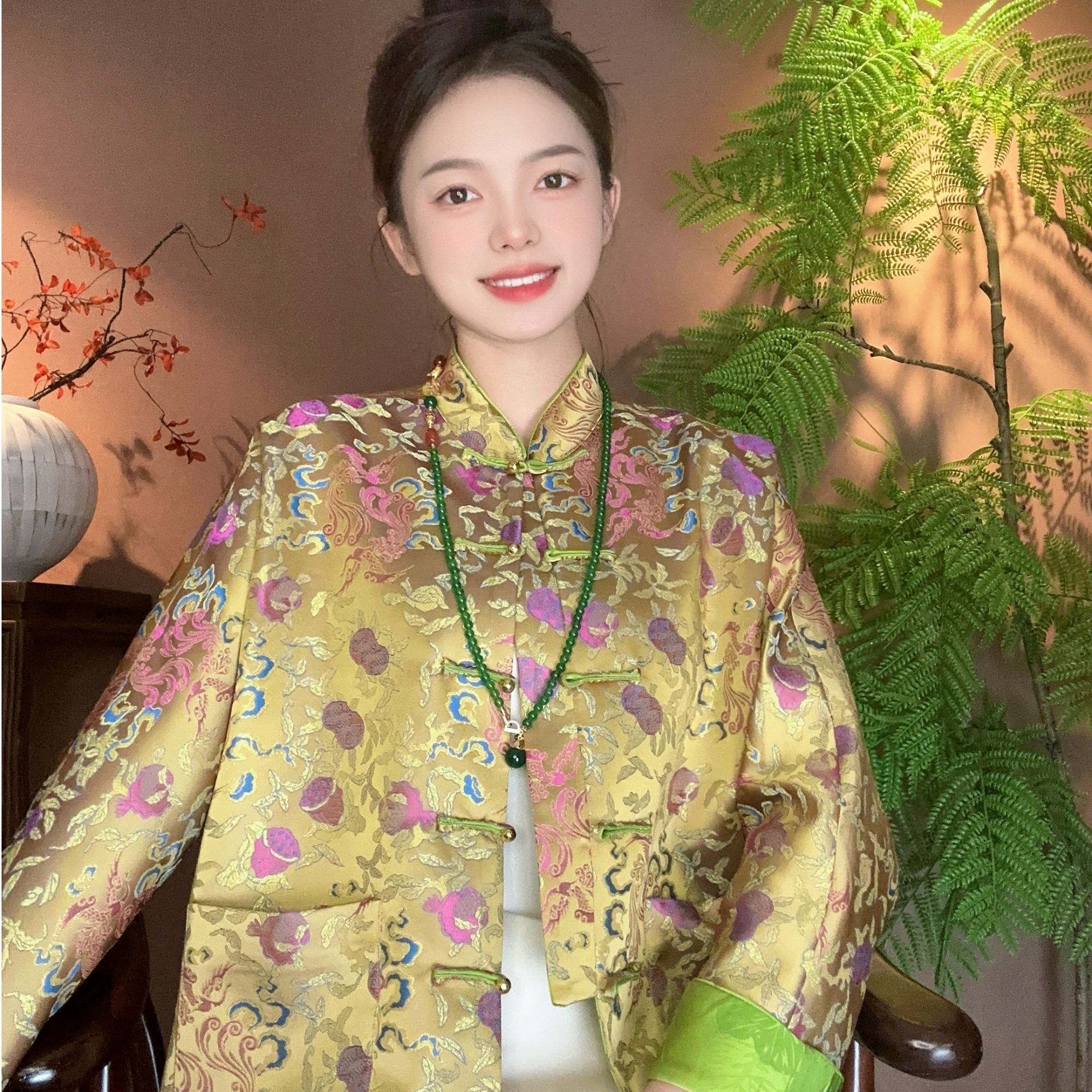 《深圳佐漫》Z0906江南忆 新中式大气复古典雅新宋锦国风外套