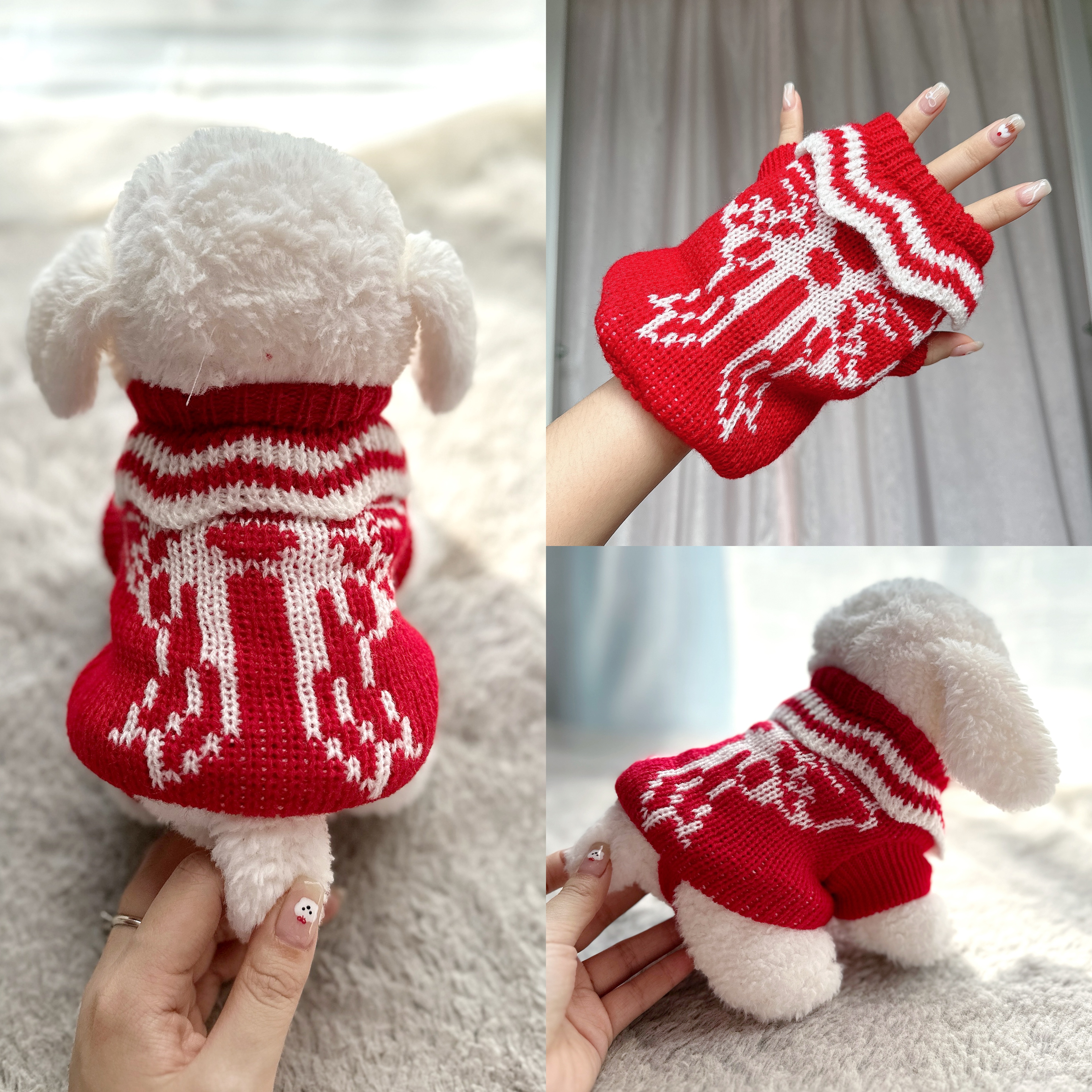 小狗狗衣服1月2月幼犬泰迪比熊柯基宠物服饰秋冬季保暖毛衣超小号