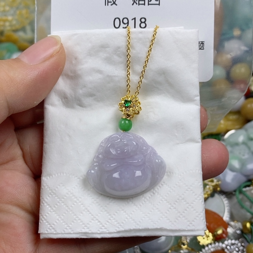 【闪购商品】翡翠颈饰14K金镶嵌