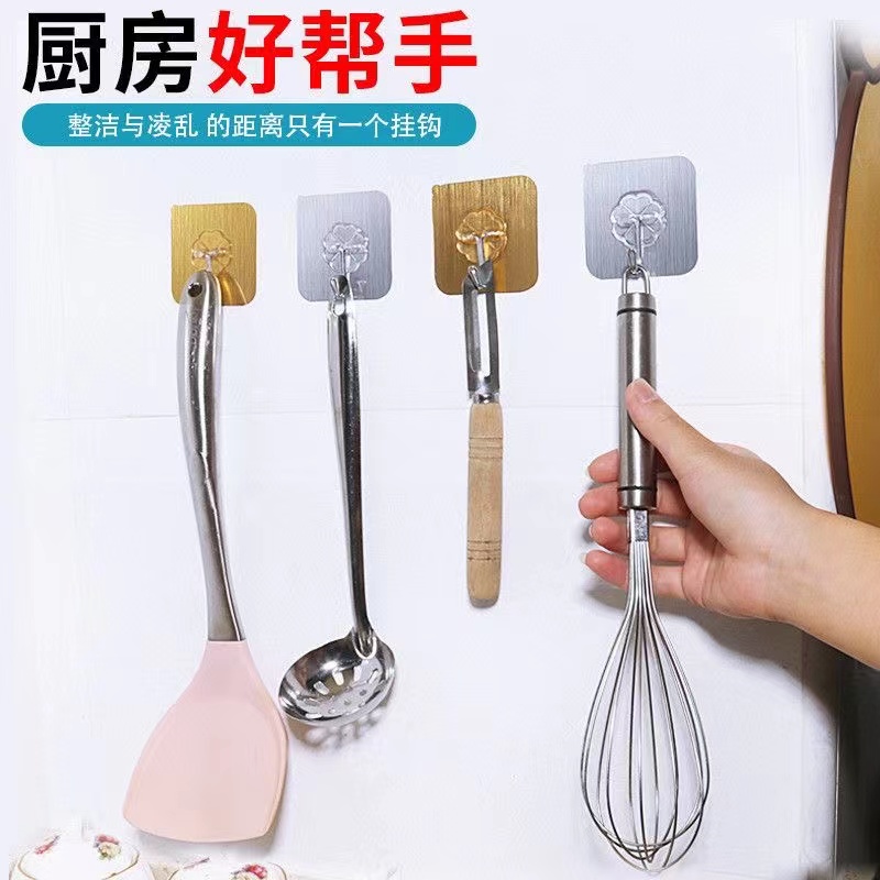 T320亗【随机色】免打孔挂钩20个 Ac 丨 豆芽 男鞋配件厂家浮力
