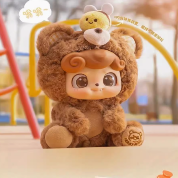 （小瓜-拆盒）Q.kid动物幼稚园搪胶毛绒Q宝盲盒潮玩