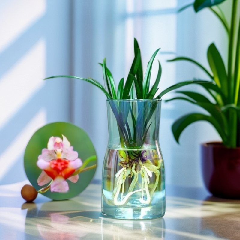 新香水味小苍兰花苗四季兰室内客厅水培好养绿植苔藓小盆景植物