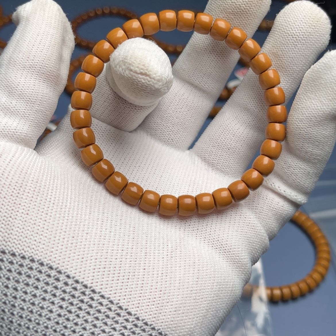 【闪购商品】橄榄核手串此*丶7.0尺核尖单老挝