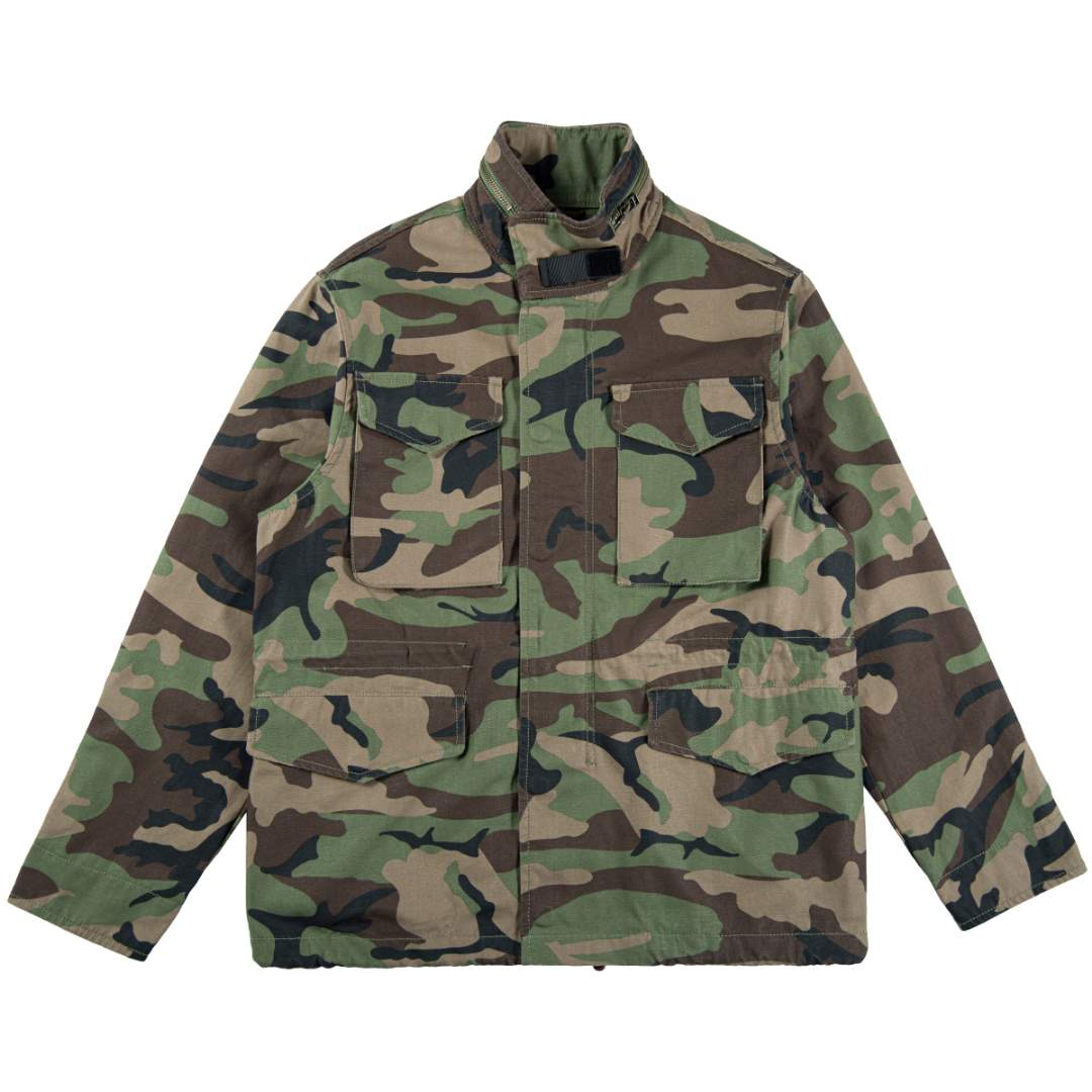 男厚款夹克M65美式复古重磅迷彩工装外套多袋战术服户外防风外套