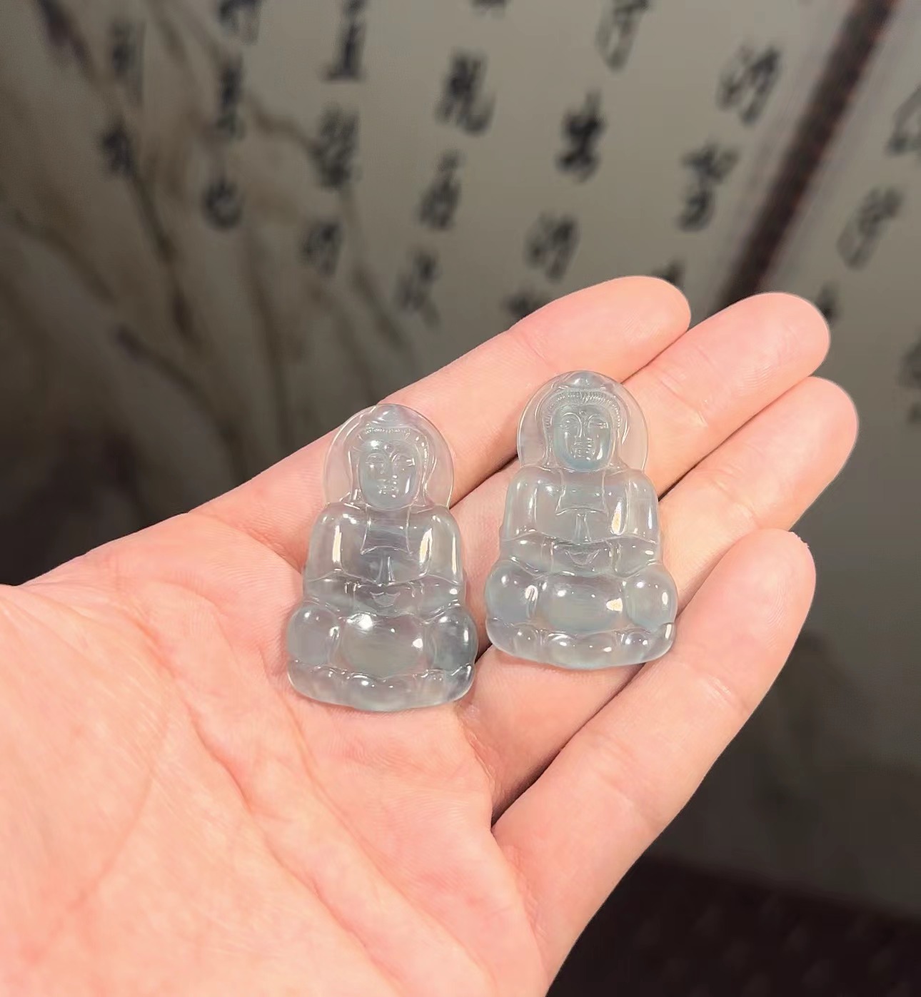 【雍天下】玻璃种天然A货翡翠观音多样性发一件002