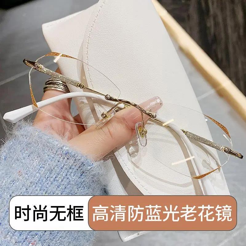 高档防蓝光老花镜女士高清中老年老人眼镜新款老花眼镜时尚洋气女