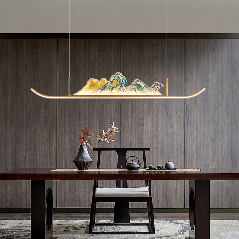 国风经典新中式茶室书房餐厅吊灯中国风2024款大气餐吊灯茶室吊灯