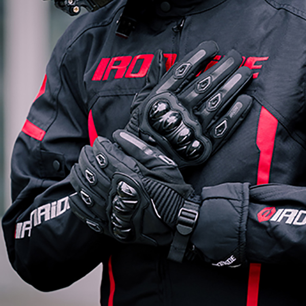 骑行手套透气硬壳防摔四季摩托车品牌柔软舒适保暖机车全指品牌男