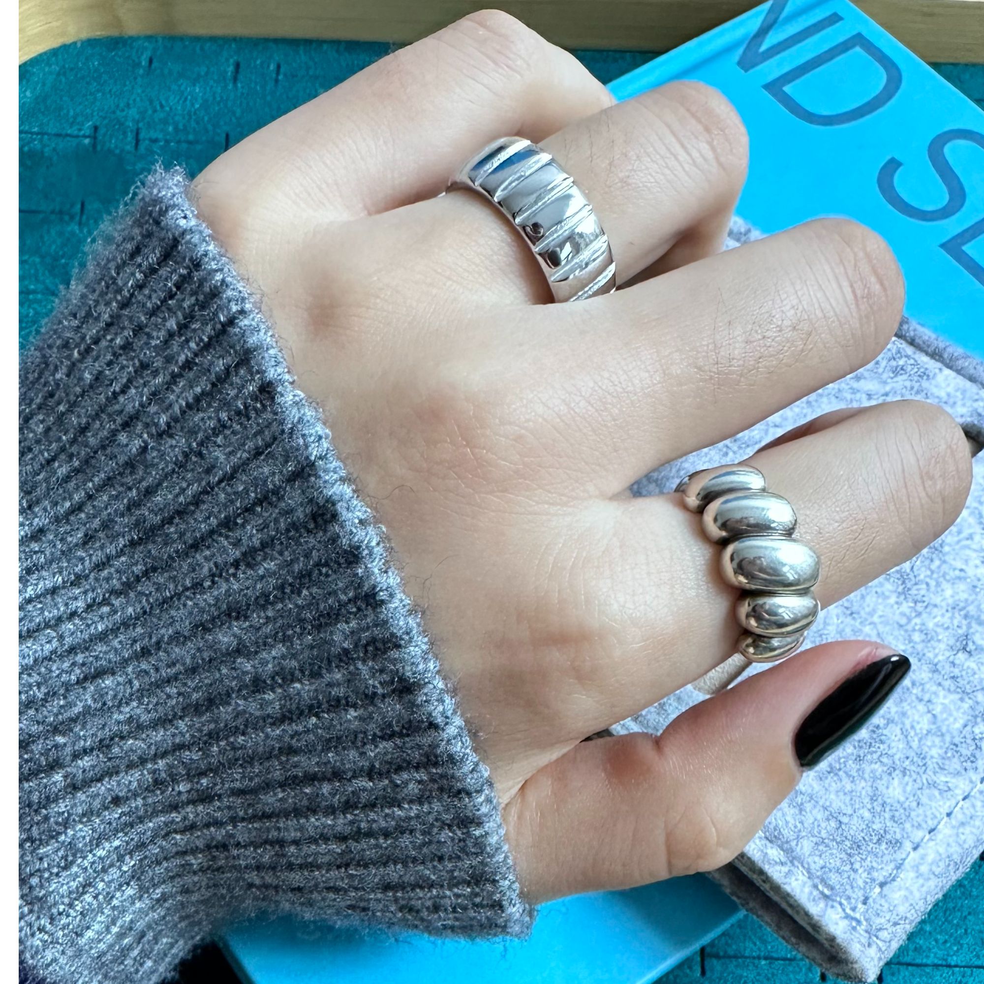 铜合金锆石戒指 编号【1-100】戒指时尚小众简约个性百搭韩版ins