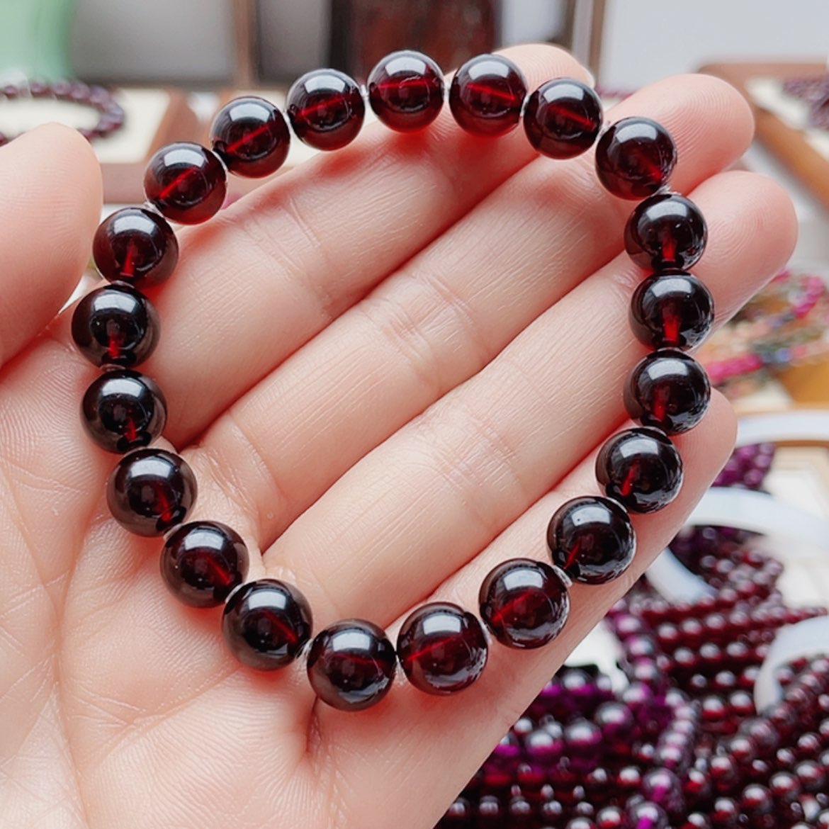 【闪购商品】石榴石9未镶嵌谢**谢