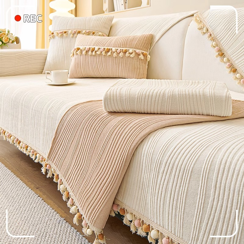 牛奶绒沙发垫四季通用2024新款座垫沙发套罩简约现代盖布巾坐垫子