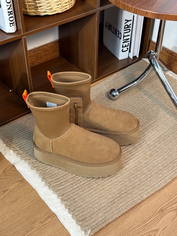 【反季捡漏】河南桑坡反季雪地靴2024新款真皮真毛加厚保暖百搭舒适