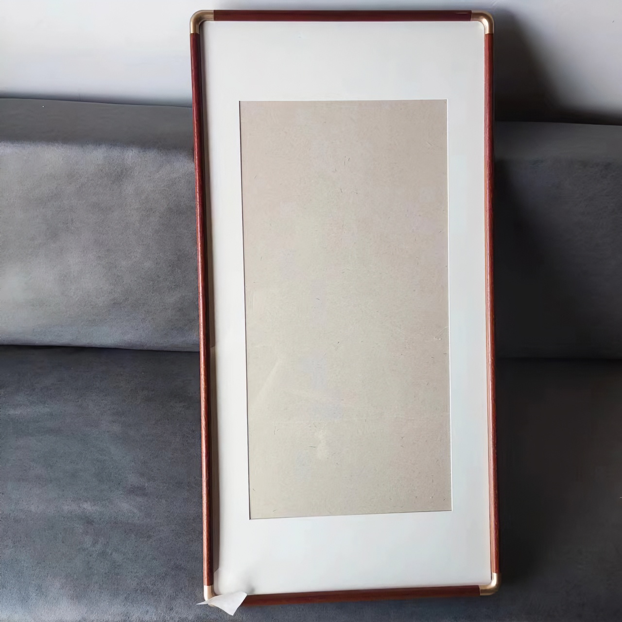 【到手两个】45*90实木画框塑铜角框书法字画边框【00111】