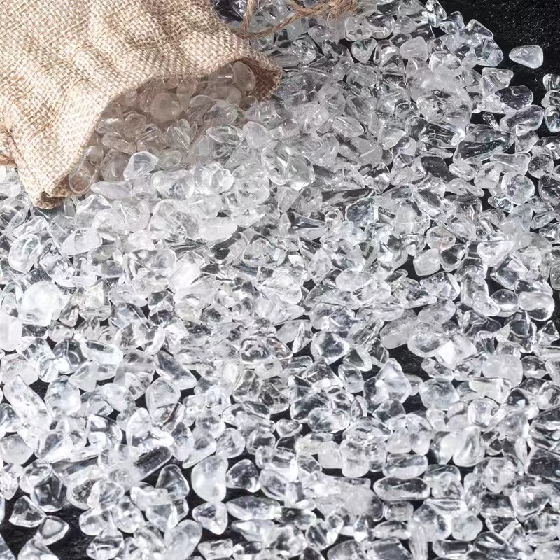 天然白水晶碎石消磁碎石200克
