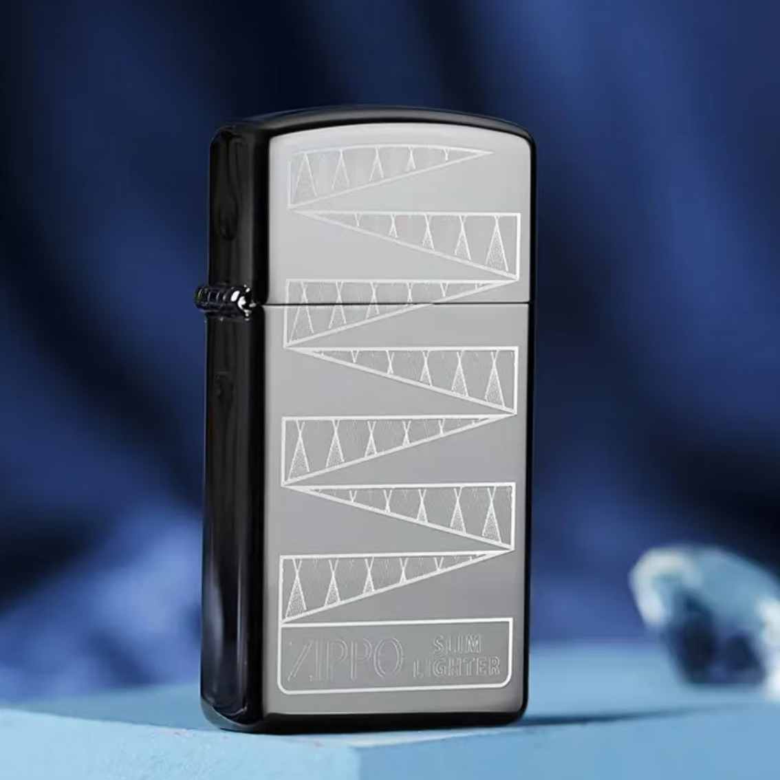 ZIPPO/之宝打火机 纤巧65周年 棱镜 美版 49709 刀耕火种 MBJ1