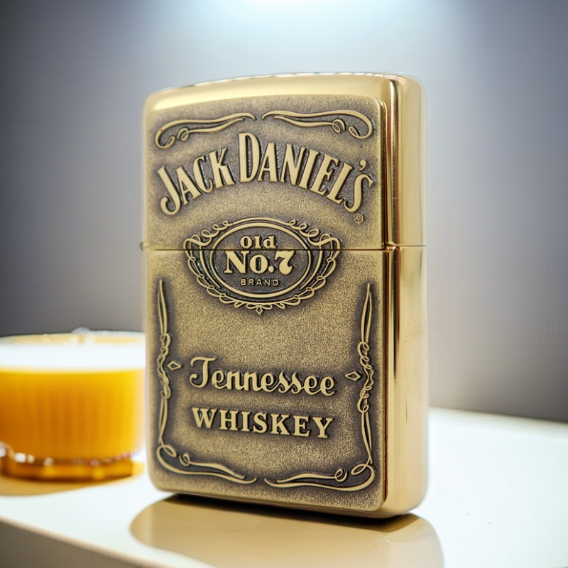 ZIPPO/之宝打火机 杰克丹尼铜徽章 美版 254BJD.428 刀耕火种MBJ1