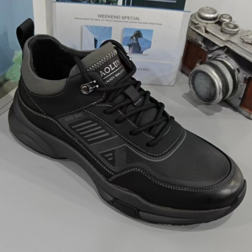 新款休闲男皮鞋男士秋冬鞋男士透气商务休闲皮鞋753315