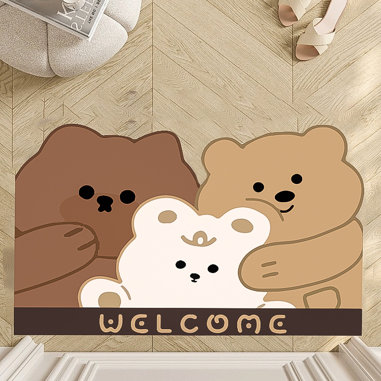 入户门地垫进门门口脚踏垫家用玄关欢迎地毯防滑吸水自由裁剪脚垫