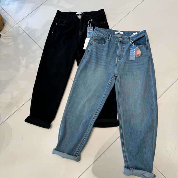 #85932极简大码百搭宽松高腰显瘦四面弹垮裤