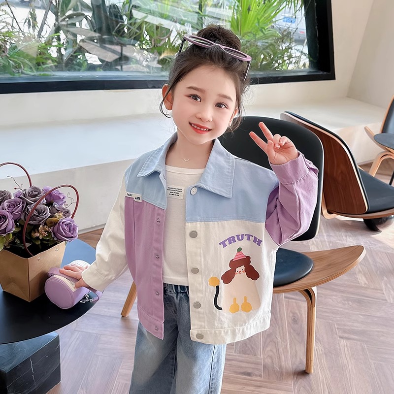 女童春秋外套2025新款儿童秋季休闲洋气时髦宝宝夹克春秋装上衣潮