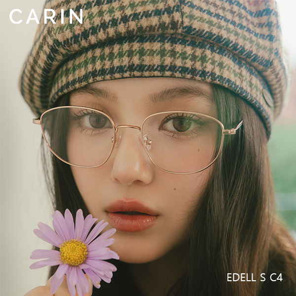 韩国直邮【NewJeans 同款】CARIN眼镜框架EDELL超轻纯B钛孙溪言专属